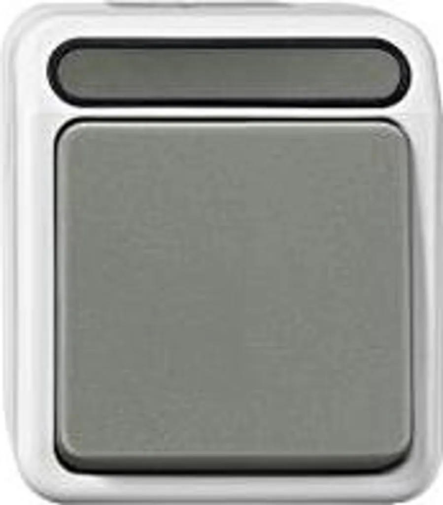 Merten WD IP44 Commutateur apparent gris pour installation électrique