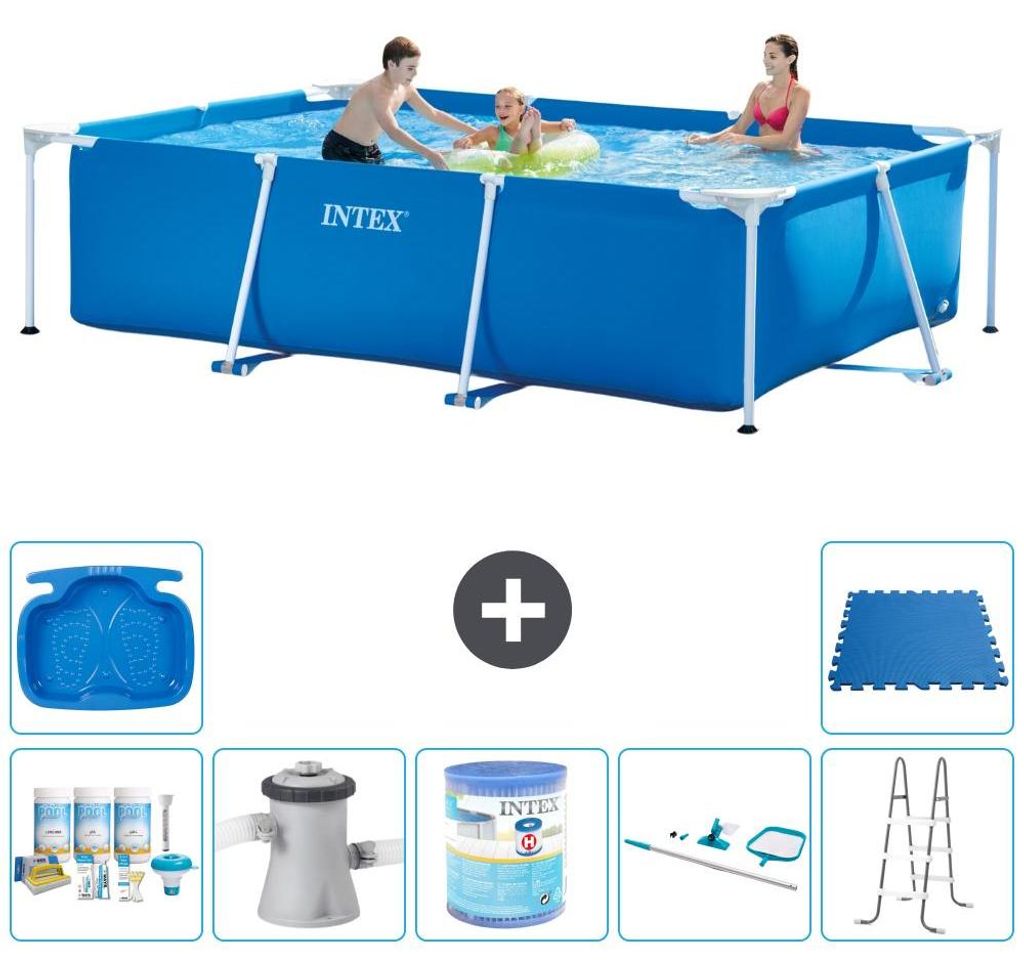 Rechteckiger Frame Pool - 300x200x75 cm - 8-teilig S40184 Produktbild 