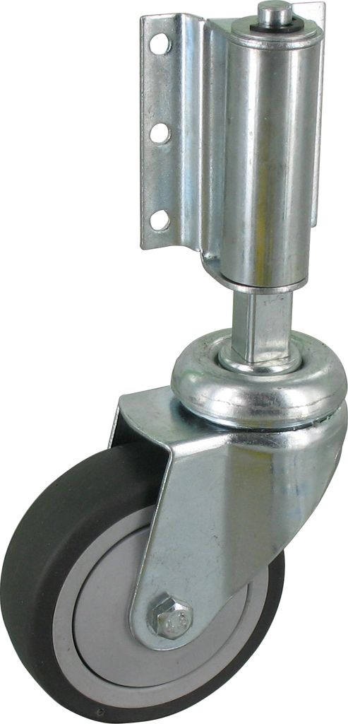 Apparaterollen Leiterrolle Ø75mm TPE Gummi Anschraubplatte