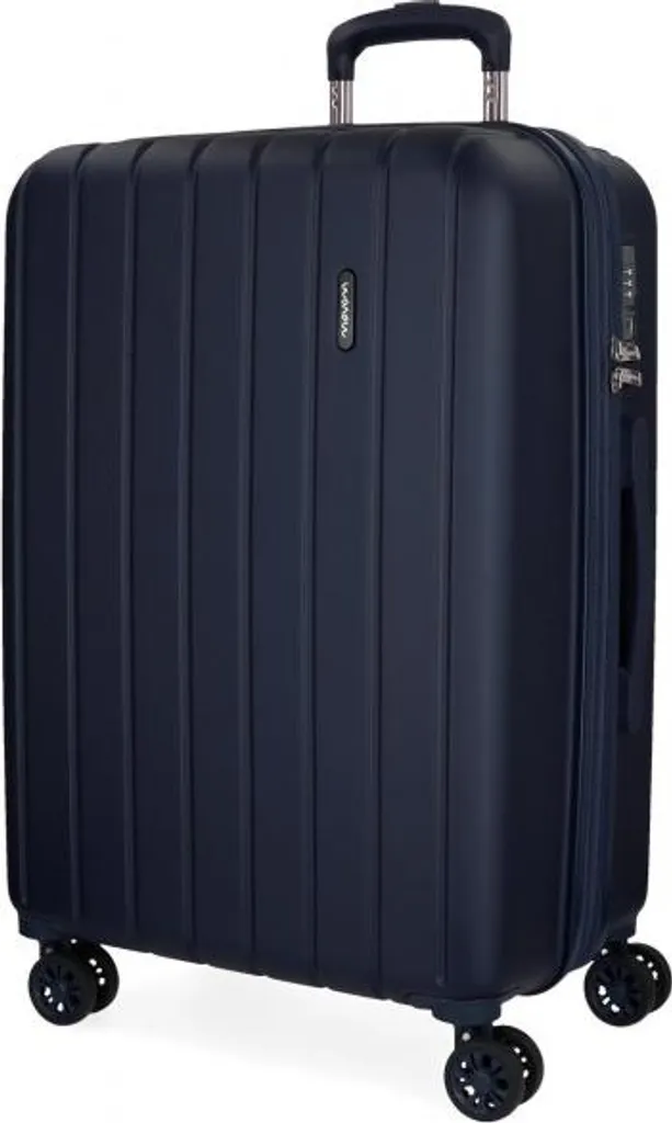 Valigia Media MOVOM Wood 65x45x28 cm | Trolley Rigido 68 Litri Navy