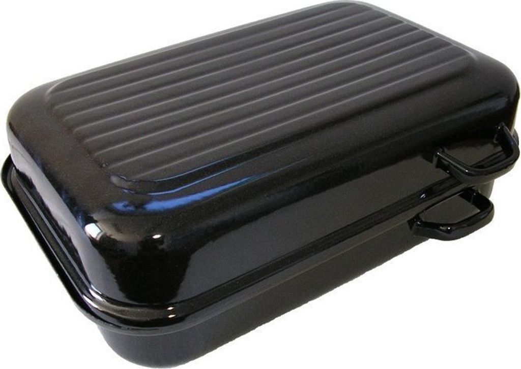 BELIS Pirofila doppia in smalto con nervature 40 cm - Immagine del prodotto 