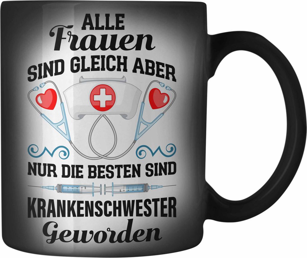 Trendation - Krankenschwester Farbwechsel Zauber-Tasse Geschenk Propofol Spritze Geschenk Krankenschwestern Karabiner Farbwechsel Zauber-Tasse Edel...