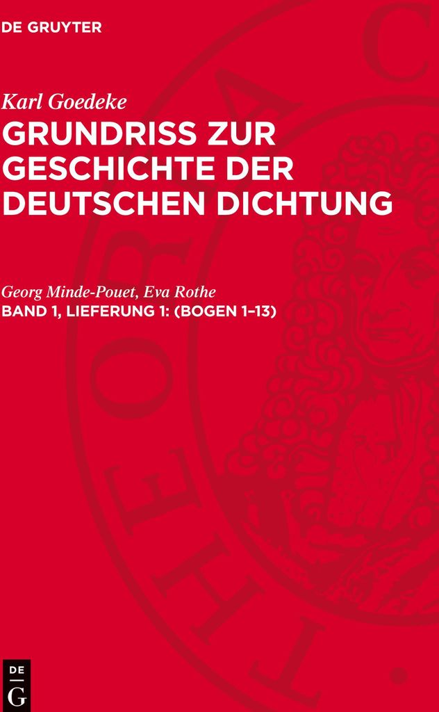 Grundriss zur Geschichte der deutschen Dichtung, Band 1, Lieferung 1, (Bogen 1-13)
