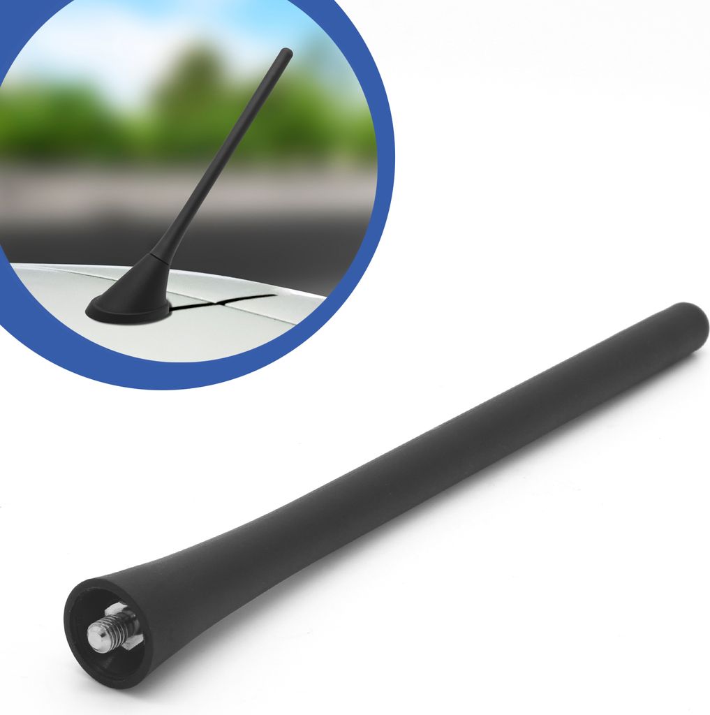 Auto Kurz Stab Dach Antenne 18cm Triplex Radio Navi FM AM GPS GSM Universal