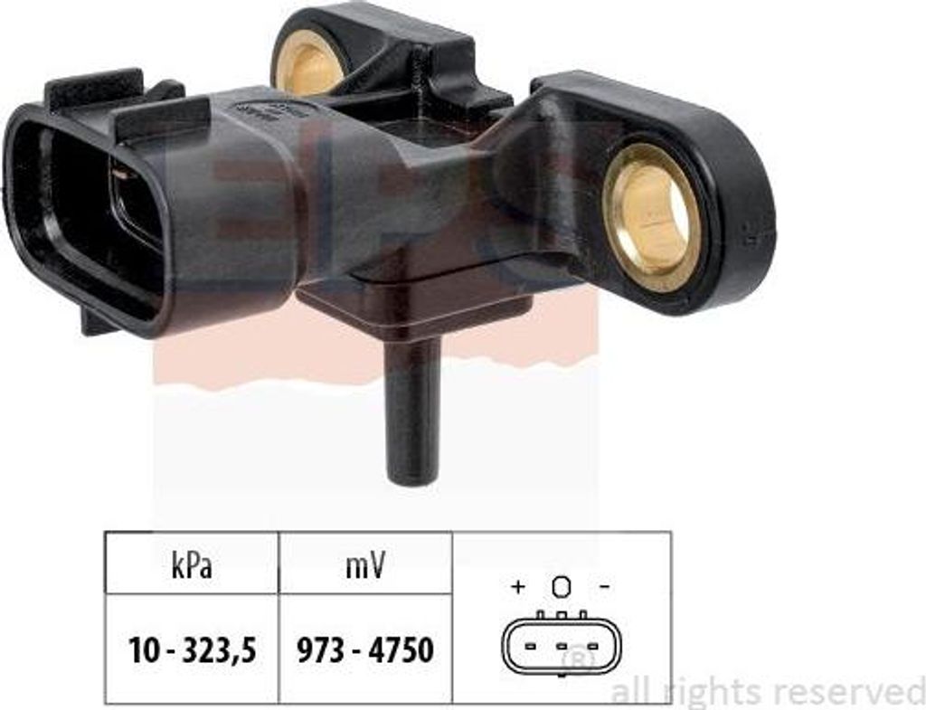 EPS 1.993.408 Ladedrucksensor OE 8942178020 kompatibel mit GS, LS, NX, RC, RX