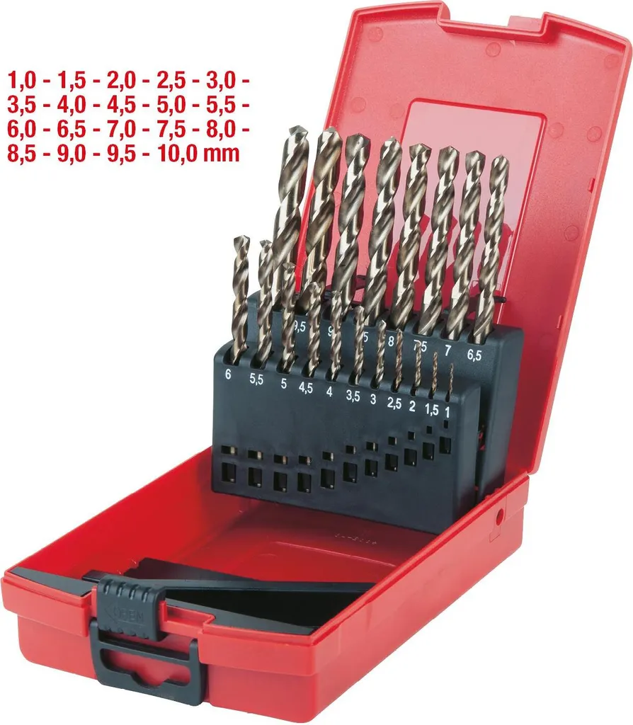 Foret HSS-G Haute Résistance KS Tools 330.3620 - Coffret de 19 Unités