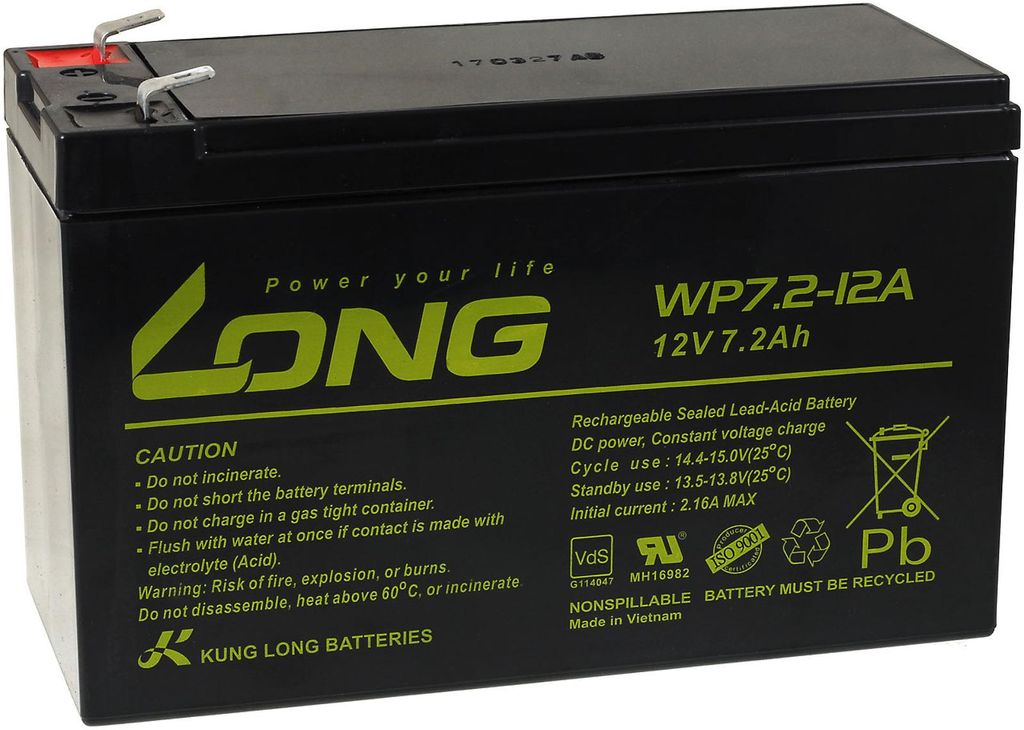 KungLong Ersatzakku für USV APC Back-UPS ES 700 Produktbild 