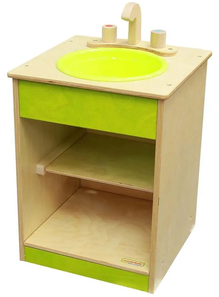 Meuble évier de cuisine pour enfant en bois pastel MASTERKIDZ ludique