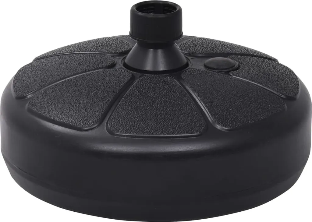 Pied de parasol pour balcon et terrasse 15 L - Support stable noir