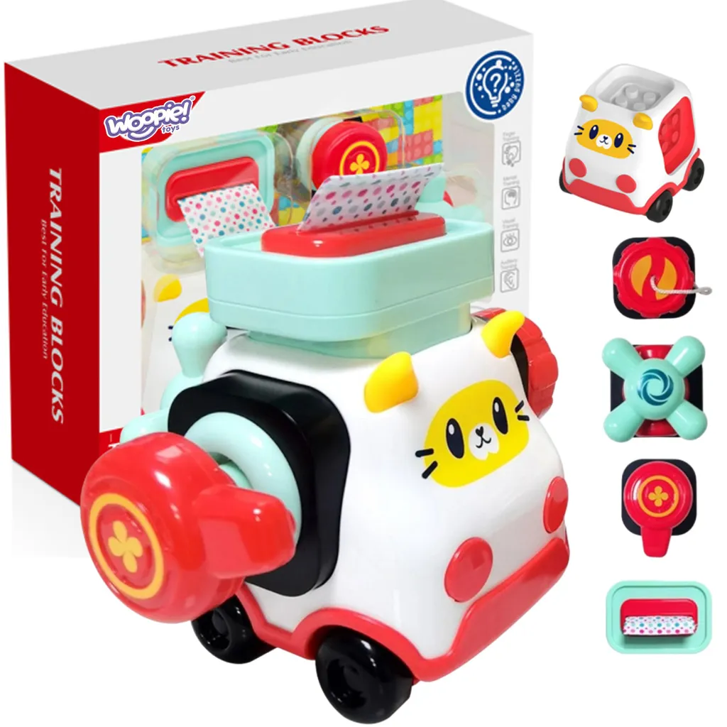 Woopie Baby Kit de Construction Montessori Voiture et Chaton n° 2