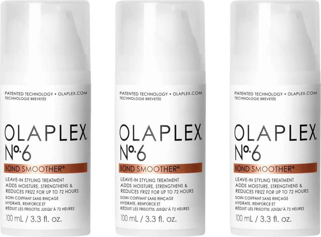 OLAPLEX Bond Smoother No. 6 hochkonzentrierte pflegende Leave In-Stylingcreme 3x100 ml
