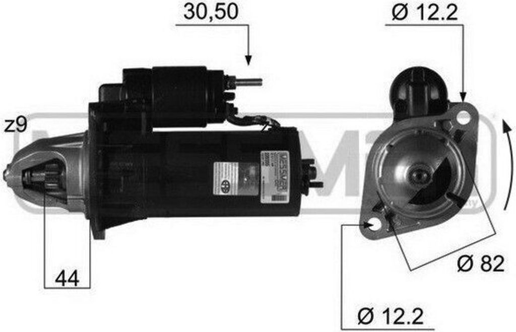 ERA 220355A Starter Anlasser 1,7kW für VW TRANSPORTER III Bus 12V