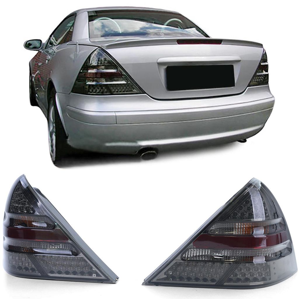 LED Rückleuchten in Schwarz Smoke für Mercedes SLK R170 ab Produktbild 