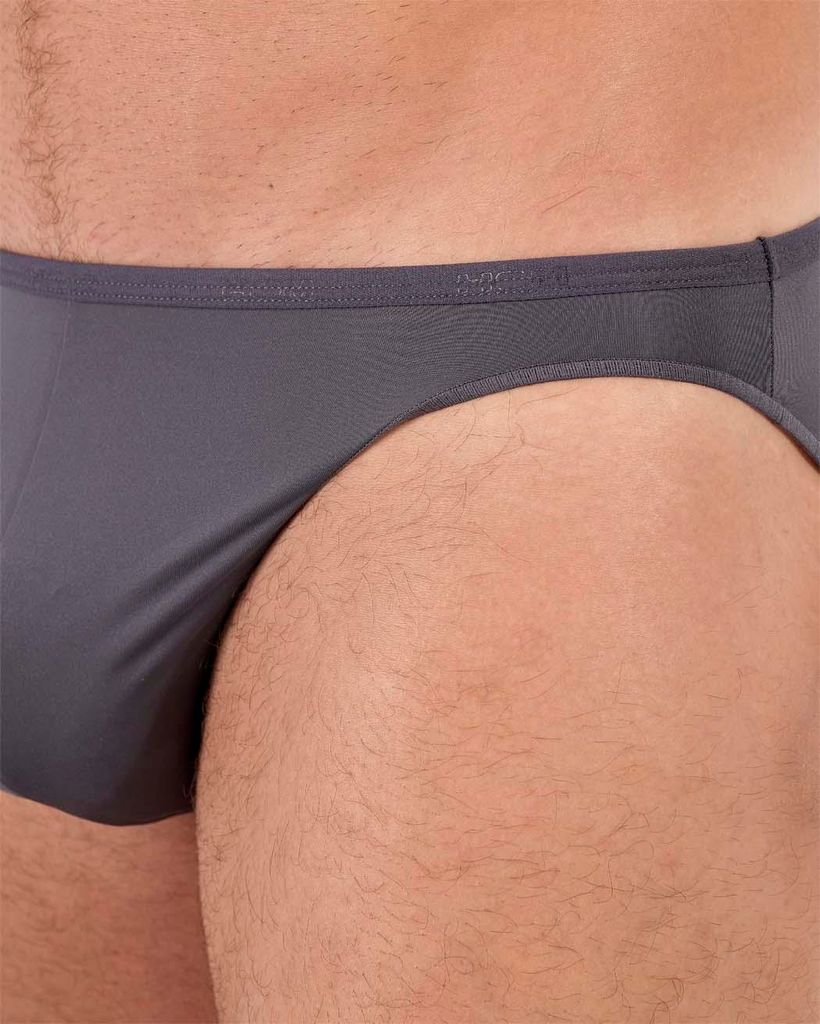 HOM Plumes Micro Briefs Slip Herren Unterhose Unterwäsche Ohne Eingriff Anthrazit XL