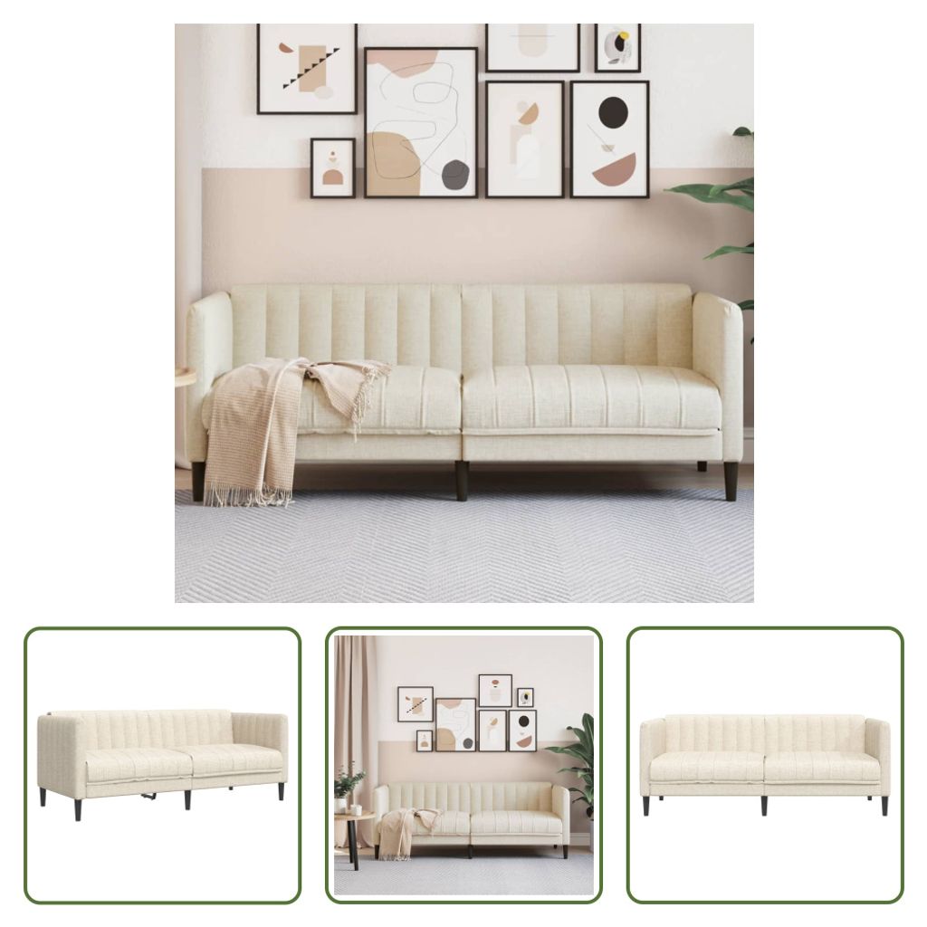 The Living Store 2-Sitzer-Sofa Leinen