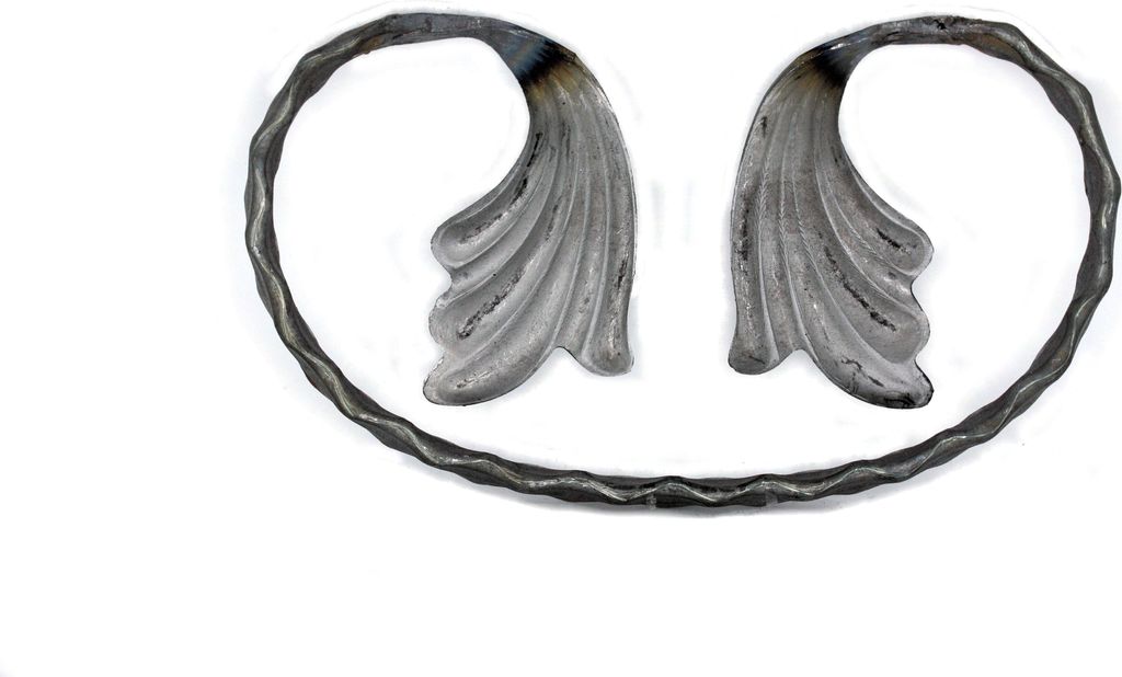 UHRIG Schmiedeeisen Schnörkel, Bogen geschmiedet für z.B. Zaun, Geländer uvm. 100x80mm aus 12x6mm Stahl