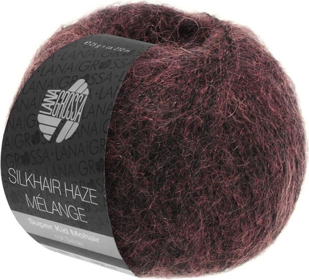 Lana Grossa Silkhair Haze Melange 1302 Mokka meliert 25g