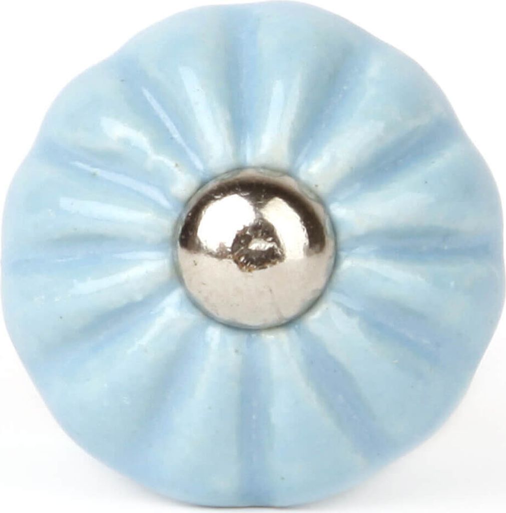 Knauf Blüte einfarbig hellblau