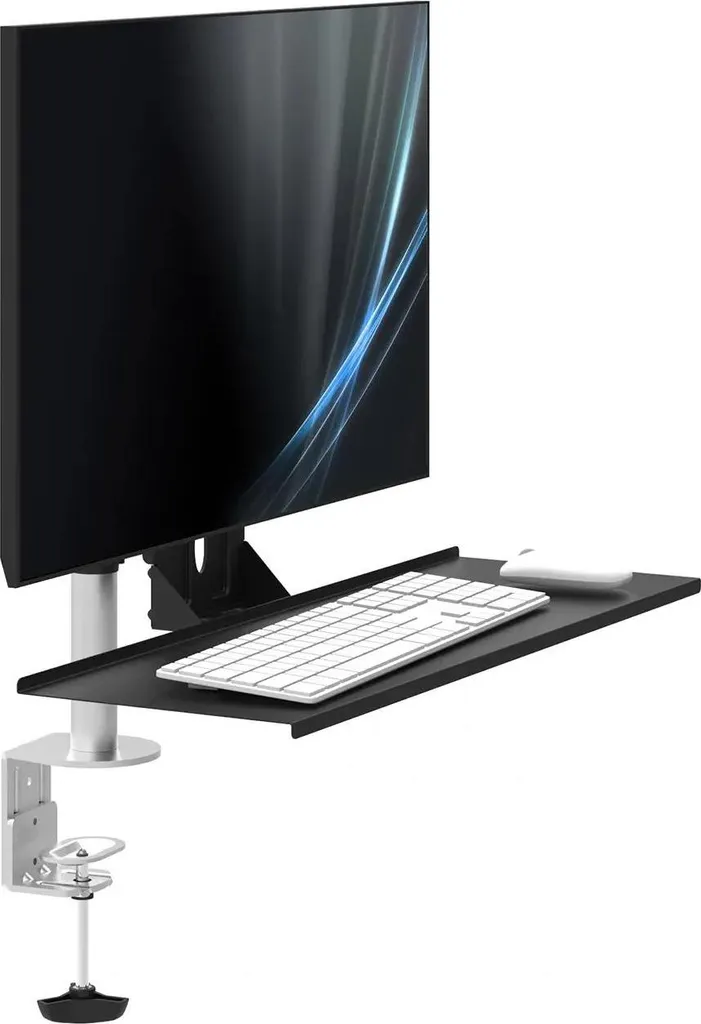 Support Clavier VESA pour Bureau Assis Debout - Station de Saisie Ergonomie