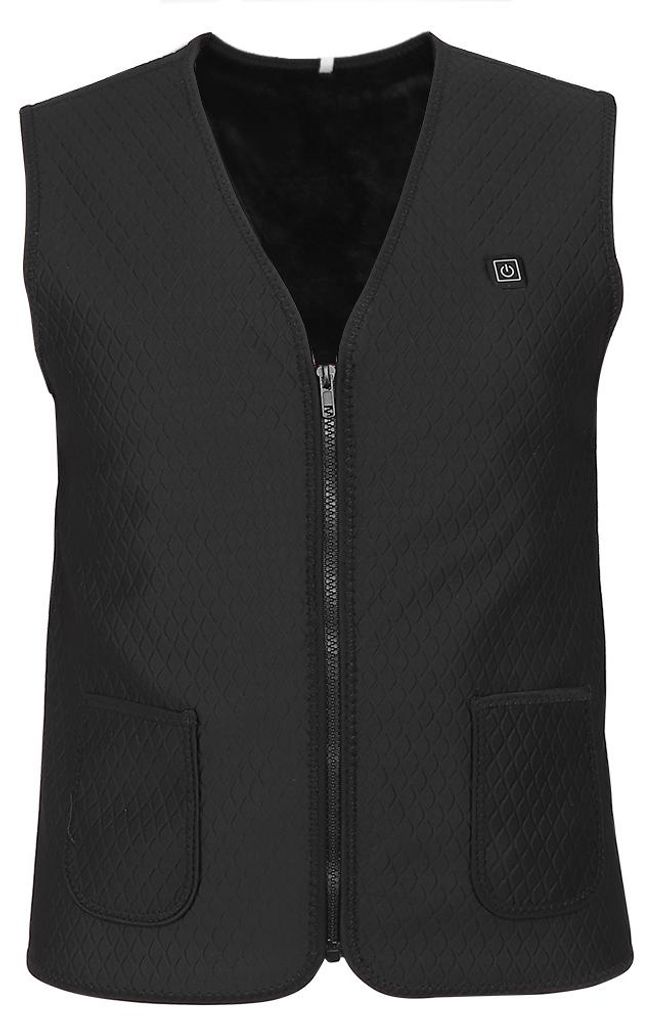 Intelligente elektrische Heizweste, waschbar, verstellbar, wärmend, Thermoweste (XL)