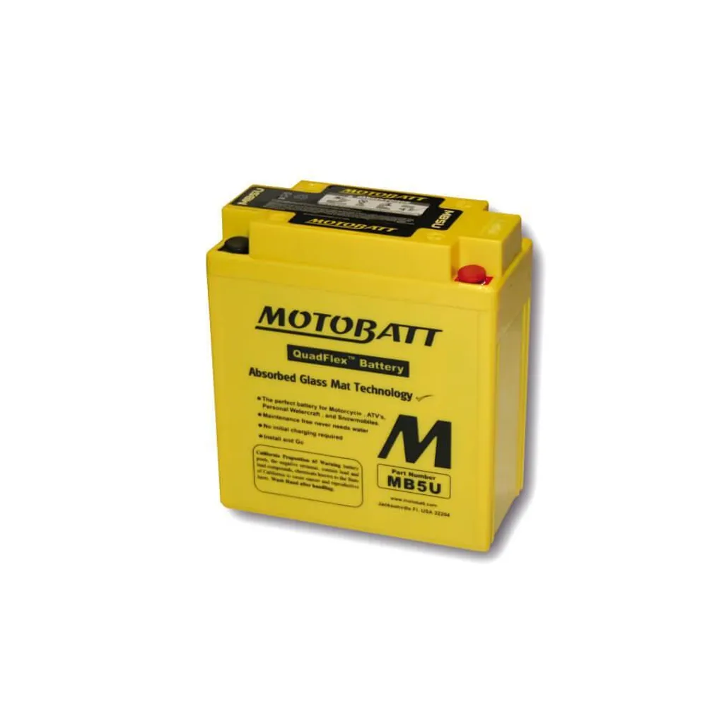 Batteria Moto Motobatt MB5U 12V 7Ah - Upgrade per Moto d'Epoca