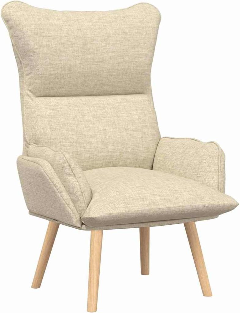 Möbel Fernsehsessel-Relaxsessel - Modernes Design - TV-Sessel - Einzelsofa - Creme 69 x 74 x 93 cm Stoff und Sperrholz - Couchsessel CLORIS6428679