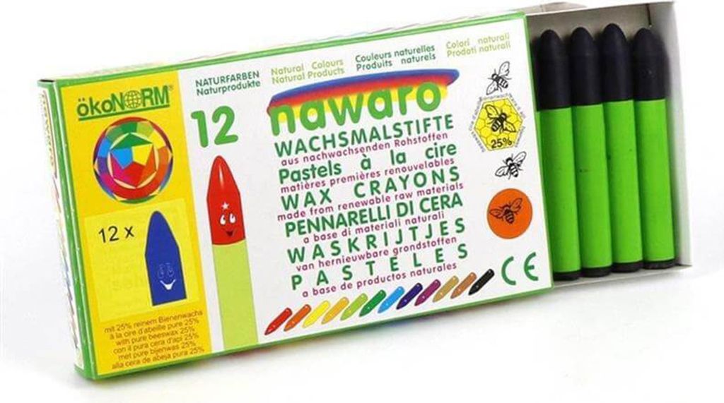 ökoNorm Wachskreide nawaro 12 Stück - mehrere Farben : ultramarinblau Farbe: ultramarinblau