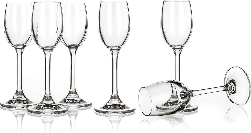 Likörgläser-Set, elegant, 6er-Set Leona 60 ml