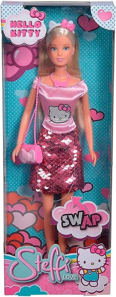 Simba Puppe Steffi Love Hello Kitty Outfit Swap Effekt 109283010