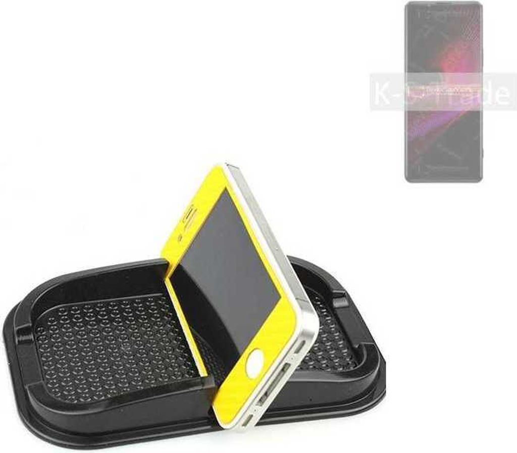 K-S-Trade Auto Anti Rutsch Matte Smartphone-Halter kompatibel mit Sony Xperia 1 III Haft Pad Armaturenbrett Handy-Halterung Silikon