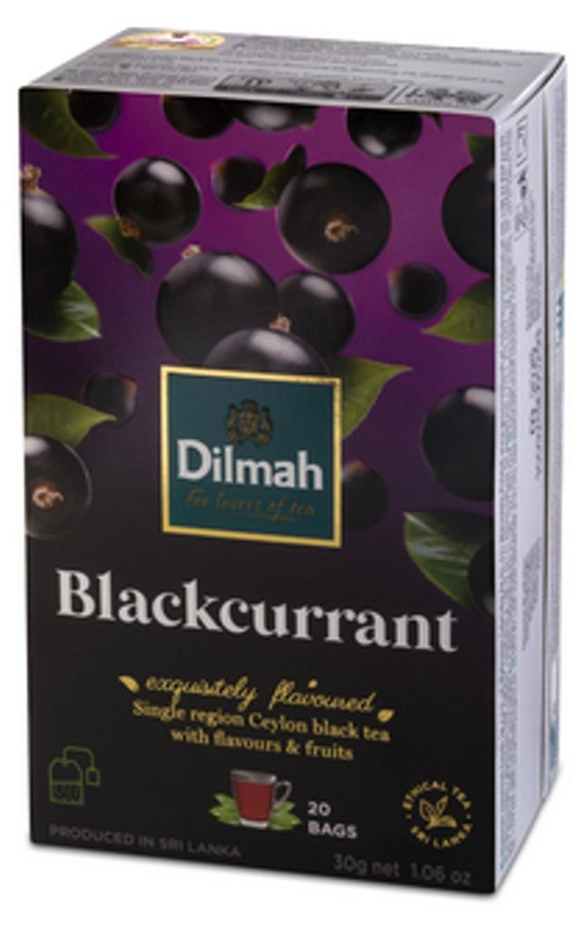 Dilmah Zwarte Thee met zwarte bessenaroma, 20 x 1,5 gram Productafbeelding 