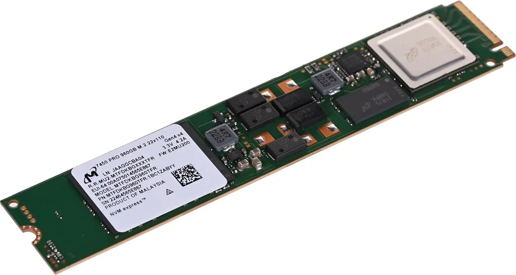 SSD Interne Micron 7450 PRO 960 Go M.2 NVMe PCIe 4.0 Haute Performance - 3