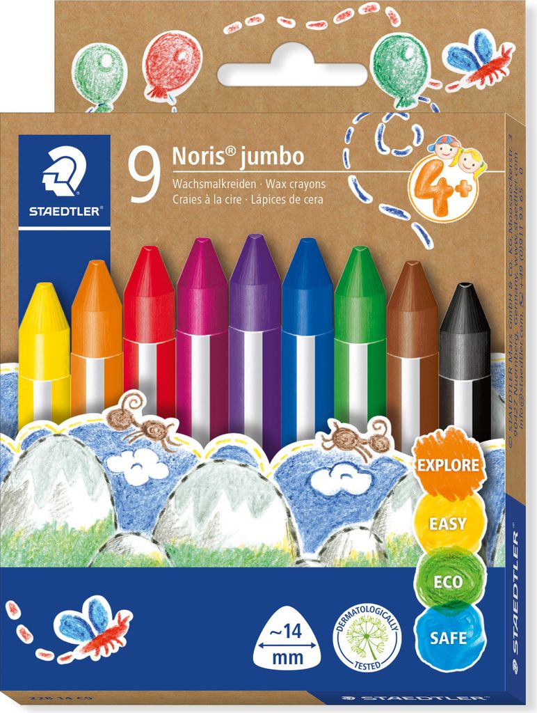 STAEDTLER® 228 14 C9 Vosková pastelka Noris jumbo 9x14 mm Obrázok produktu 