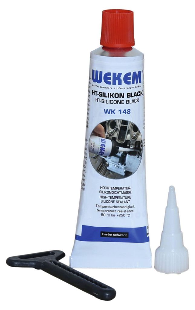 Wekem Hochtemperatur-Silikon Tube BLACK Produktbild 