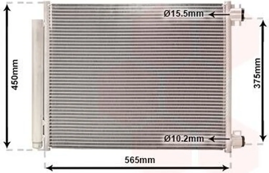 Condenseur de climatisation en aluminium pour RENAULT Megane 4 et Scénic