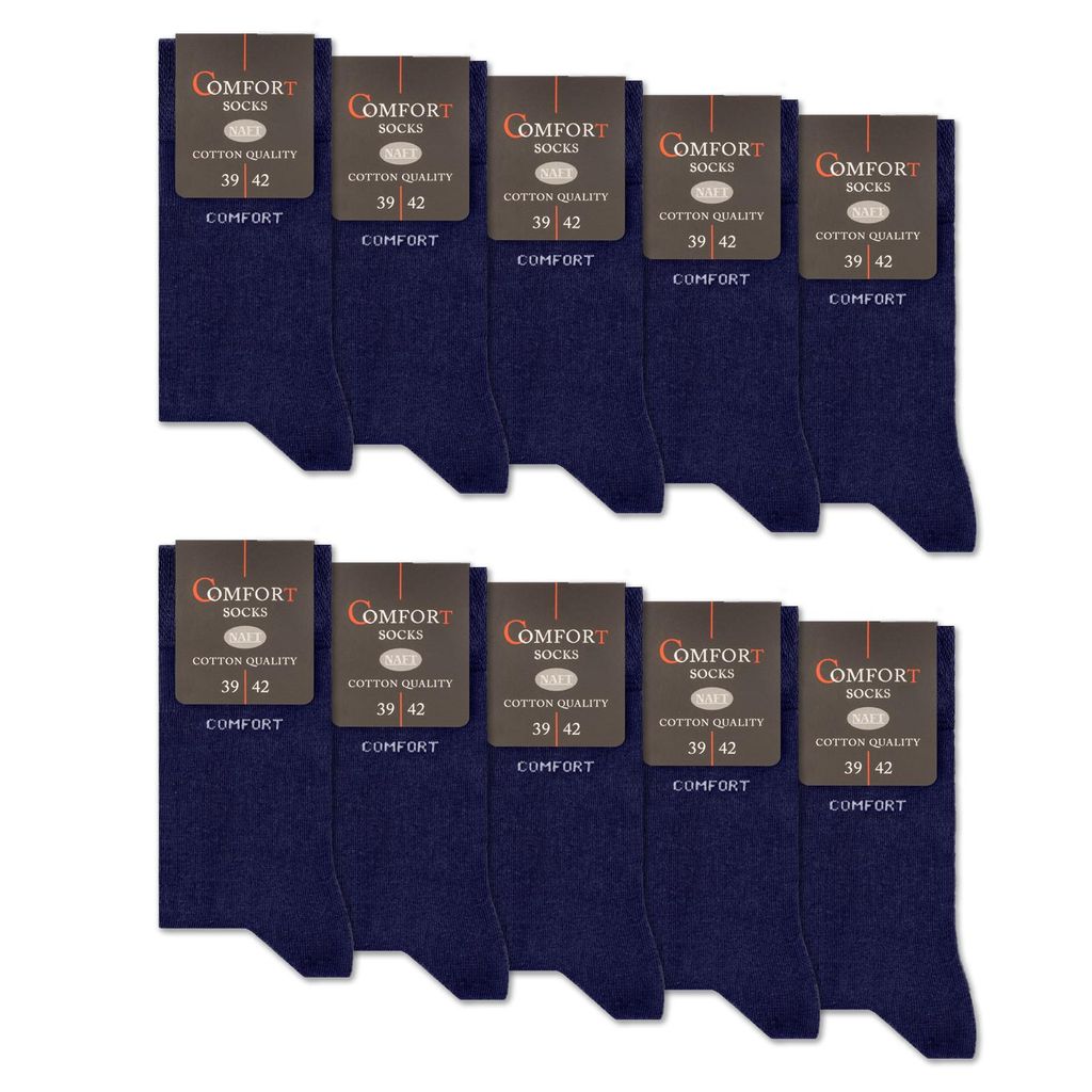 10 Paar Komfortsocken Damen & Herren ohne Gummi & ohne Naht Produktbild 