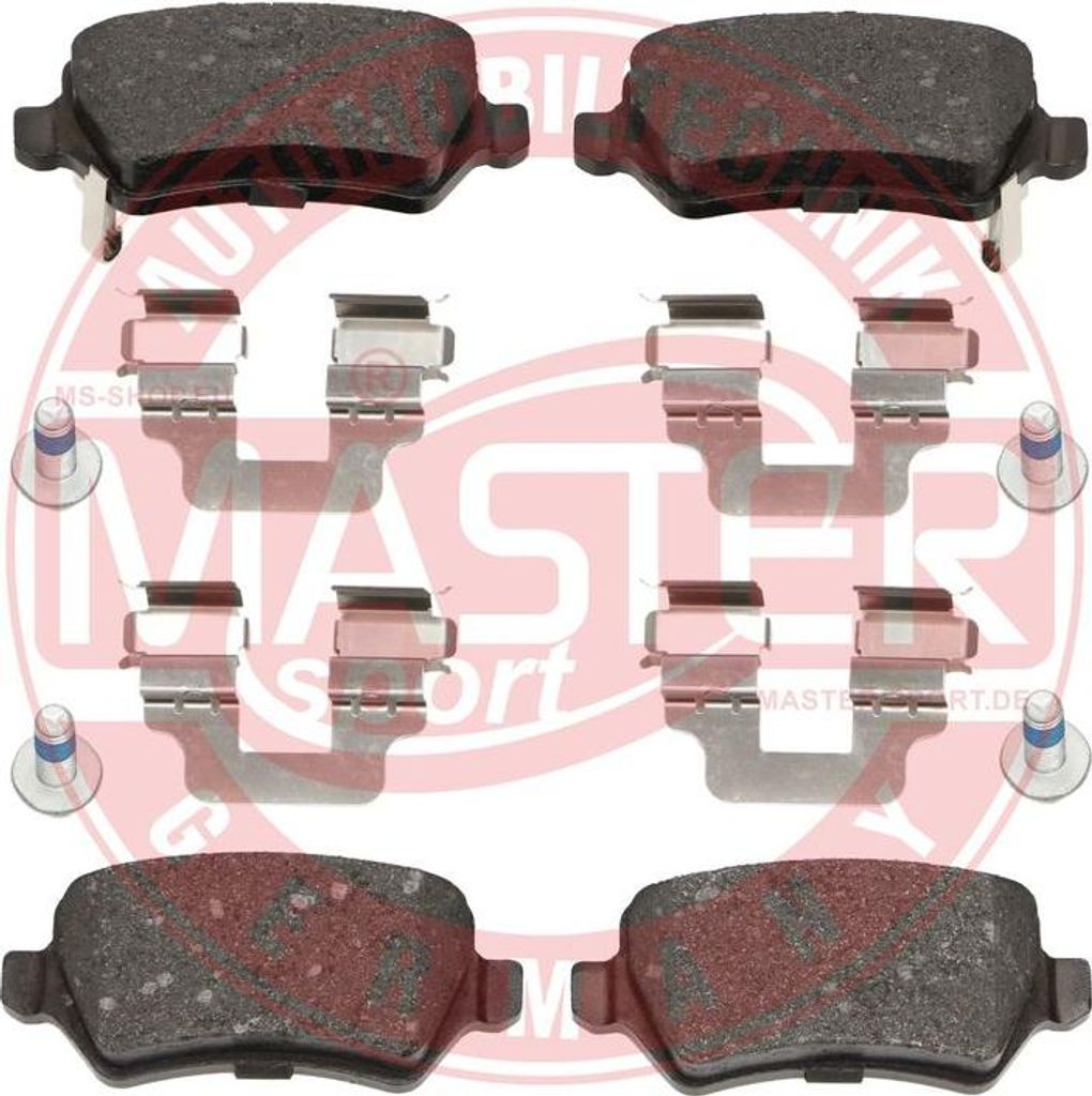 MASTER-SPORT GERMANY 13046028682N-SET-MS Bremsbelagsatz, Scheibenbremse OE 93170602 kompatibel mit Astra, Venga, Astra G, Astra H, Astra (A04), Com...