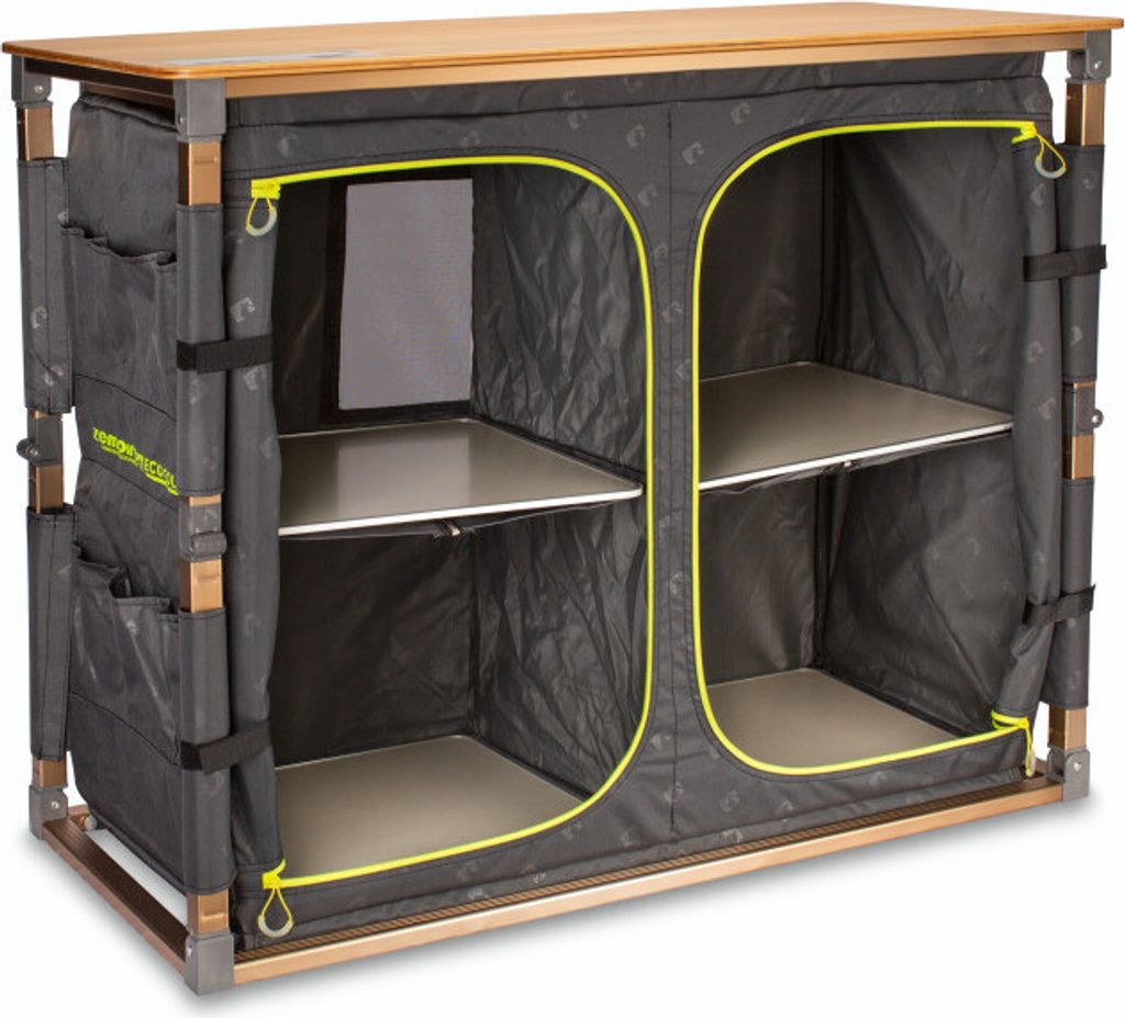 Design XXL Campingschrank vollständig faltbar mit zusätzlichem, seitlichem Re...