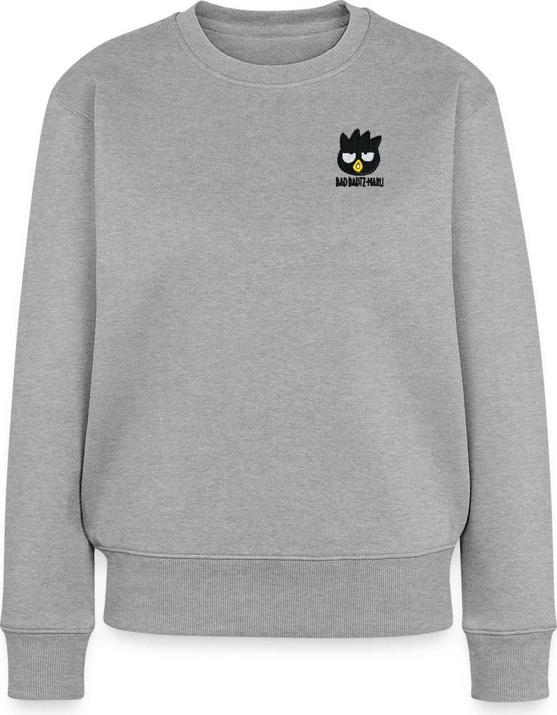 Spreadshirt Bad Badtz-Maru Stick Portrait Damen Premium Pullover, XS, Grau meliert