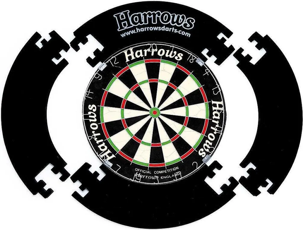 Anneau de Protection pour Cible de Fléchettes Harrows RD1805 Noir Uni