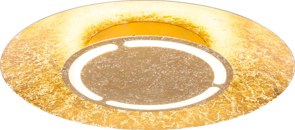 Globo Lighting Deckenleuchte Metall goldfarben, LED