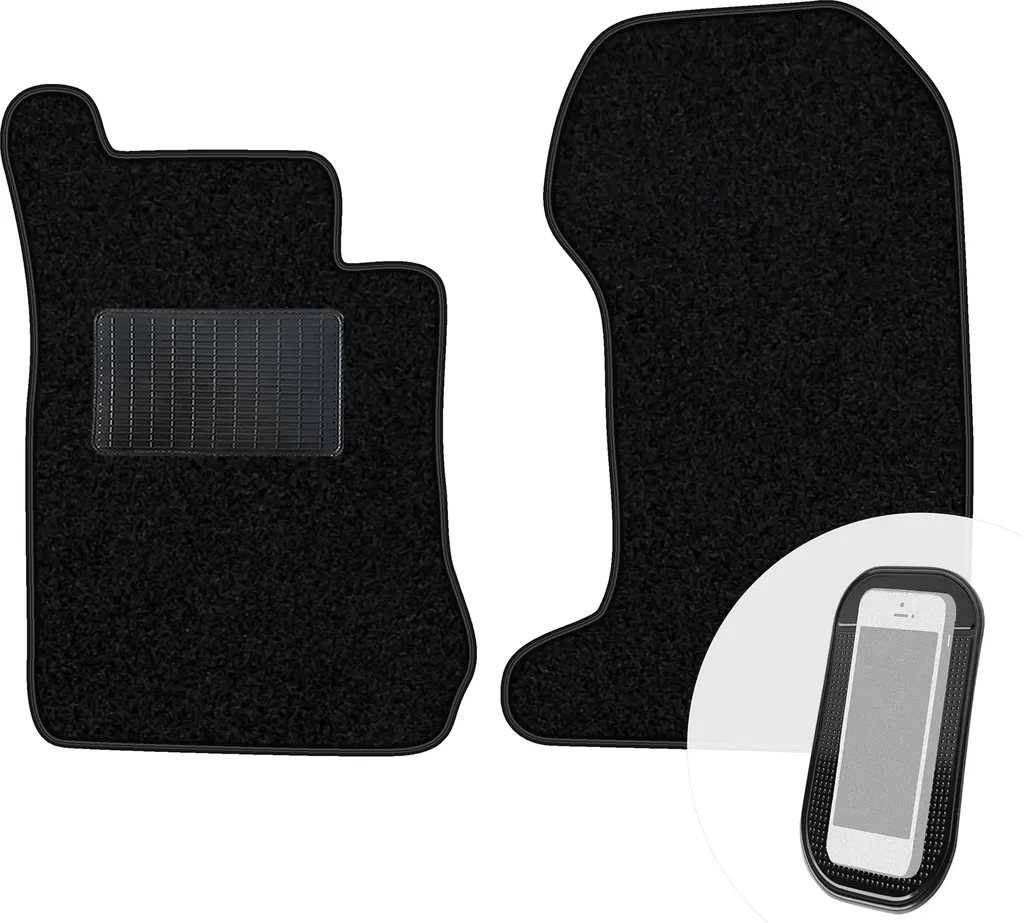 Tappetini Mercedes W210 4-matic 1995-2002 | Set 2 Pezzi Velours Nero