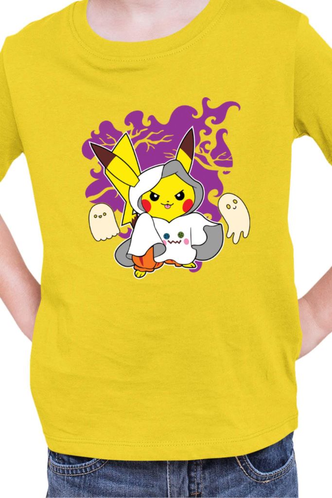 Kinder T-Shirt Japan Manga Anime Comics Pokemon 039, / Gelb