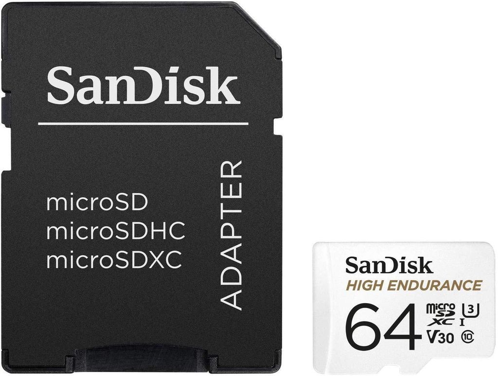 SanDisk High Endurance, 64 GB, MicroSDXC, Klasa 10, UHS-I, Zdjęcie produktu 