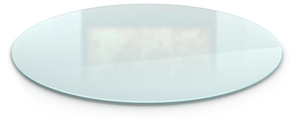 Runde Kaminplatte Glas – Funkenschutzplatte – Produktbild 