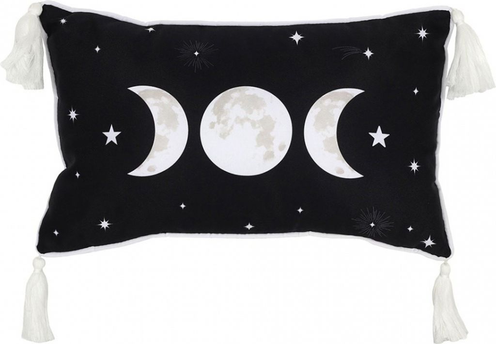 Rechteckiges Triple Moon Dekokissen 25 x 40 cm