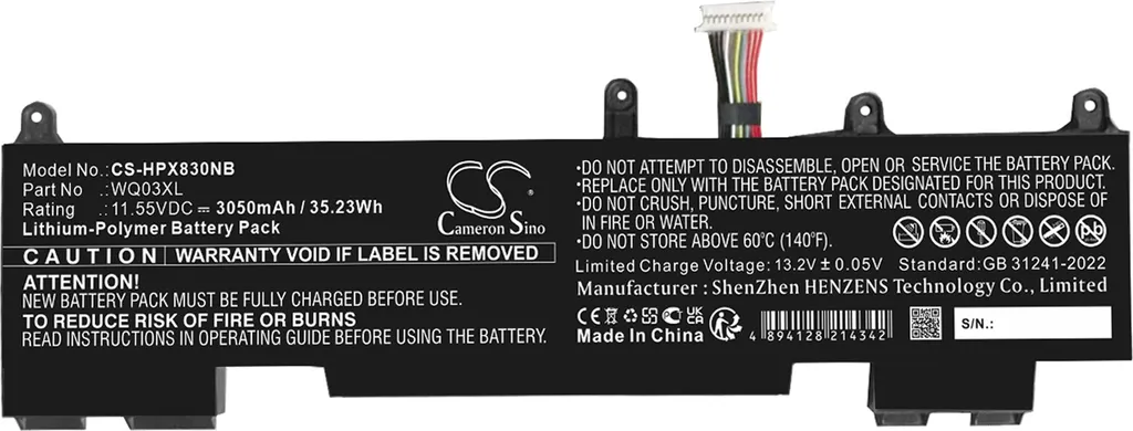 Batteria Notebook TECHTEK per HP Elite X360 830 G10 | Affidabile