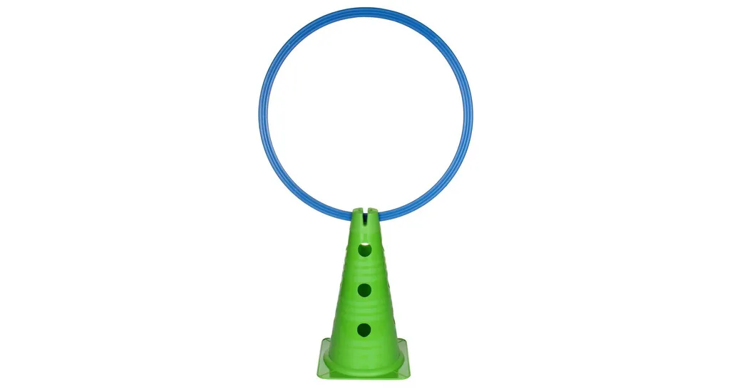 Plot d'agilité perforé 30 cm vert Vario robuste et modulable x4 pièces - 4