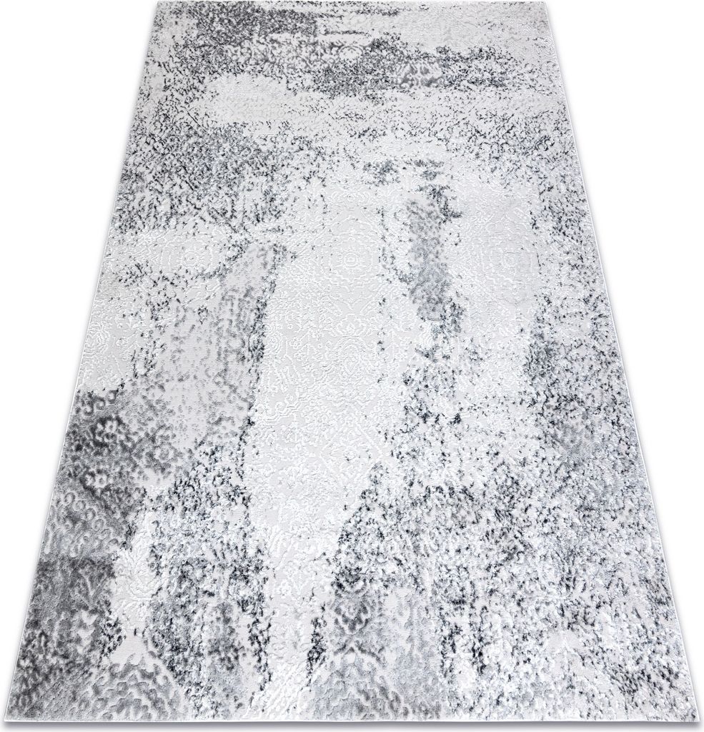 Modern MEFE Teppich 8731 Vintage - Strukturell zwei Ebenen aus Vlies grau Grau 80x150 cm