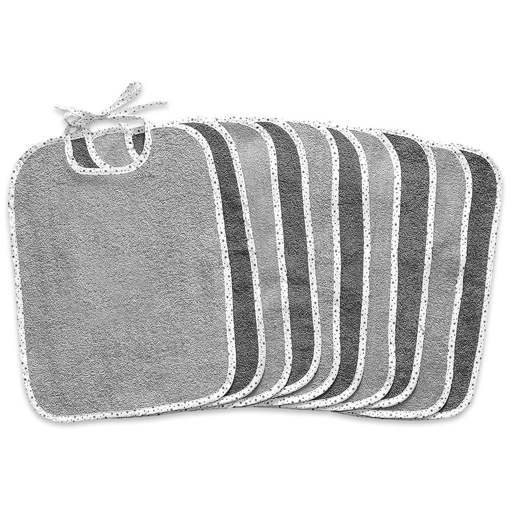 KiGATEX Babylätzchen 10er Pack aus 100 % Baumwolle, Frottee Produktbild 